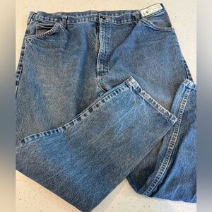 Bulwark FR Flame Fire Resistant Men’s Size 44 X 34"  Blue Wash Denim Jeans Work